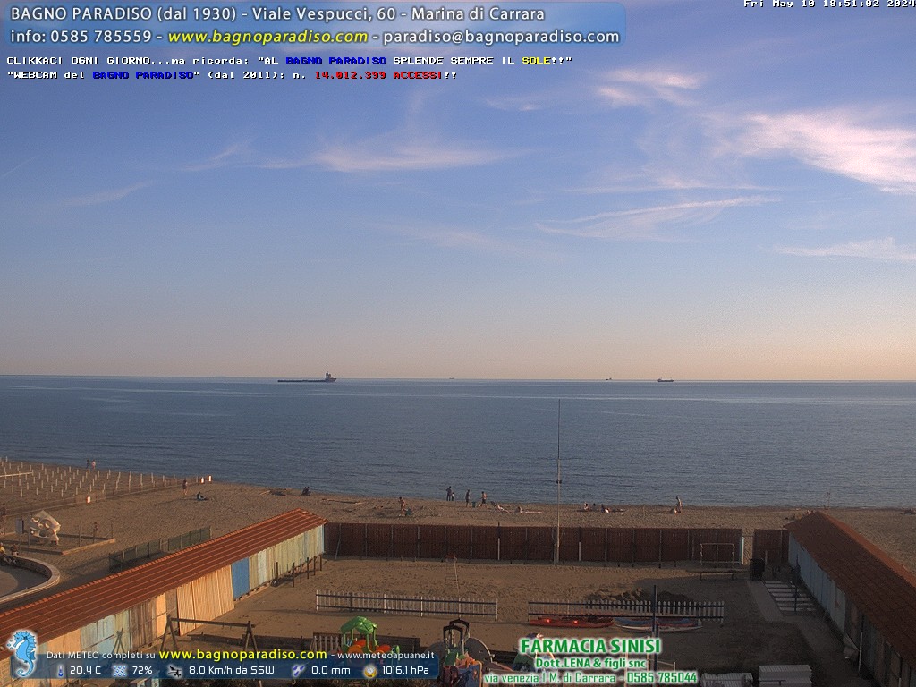 Preview delle webcam di Marina di Carrara (MS)